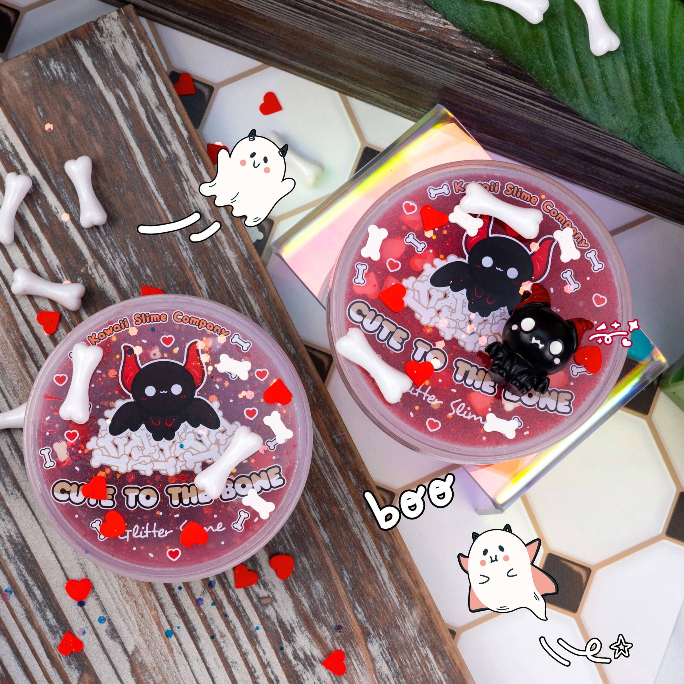 Kawaii Slime Company - Cute To The Bone Glitter Slime | Coco and Ro