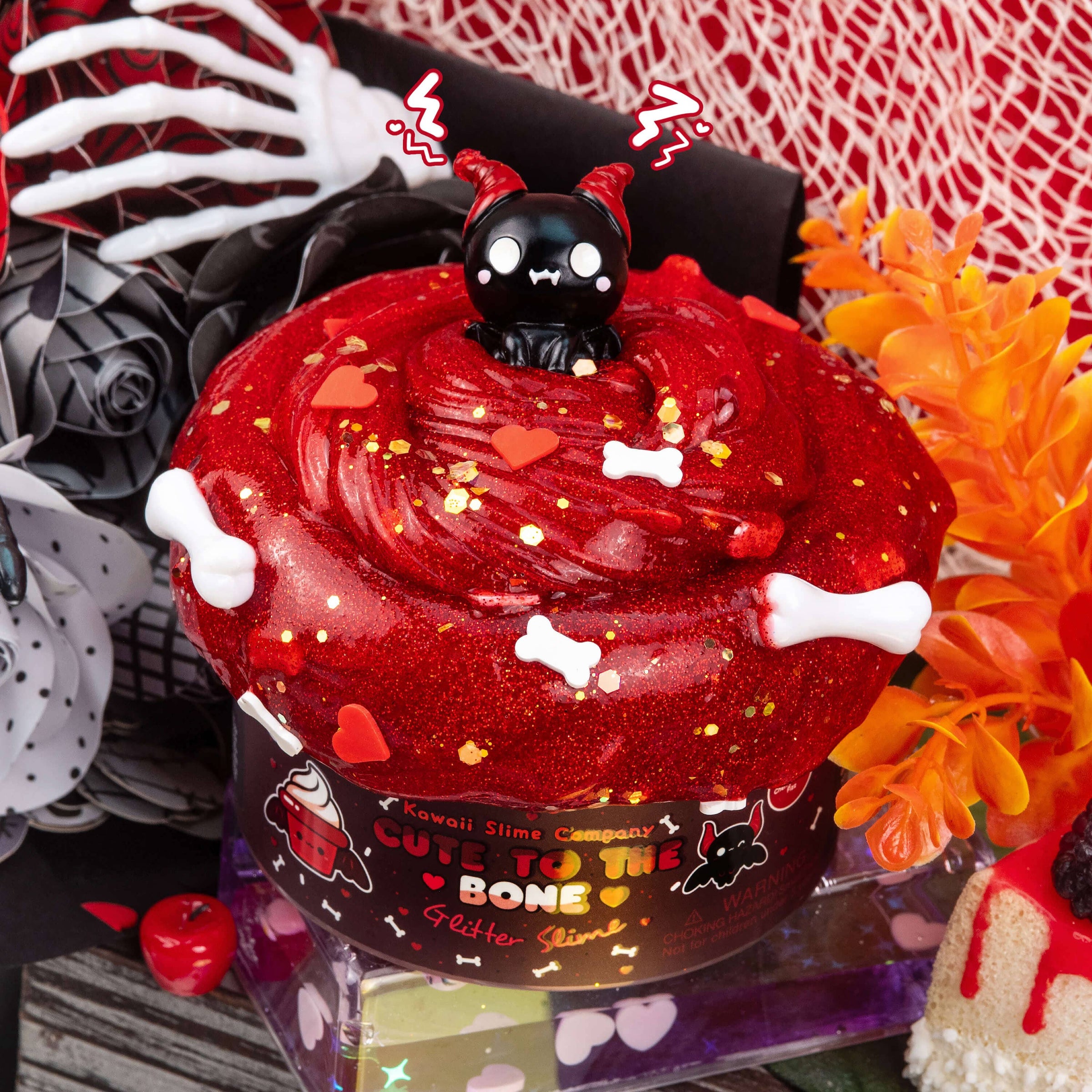 Kawaii Slime Company - Cute To The Bone Glitter Slime | Coco and Ro
