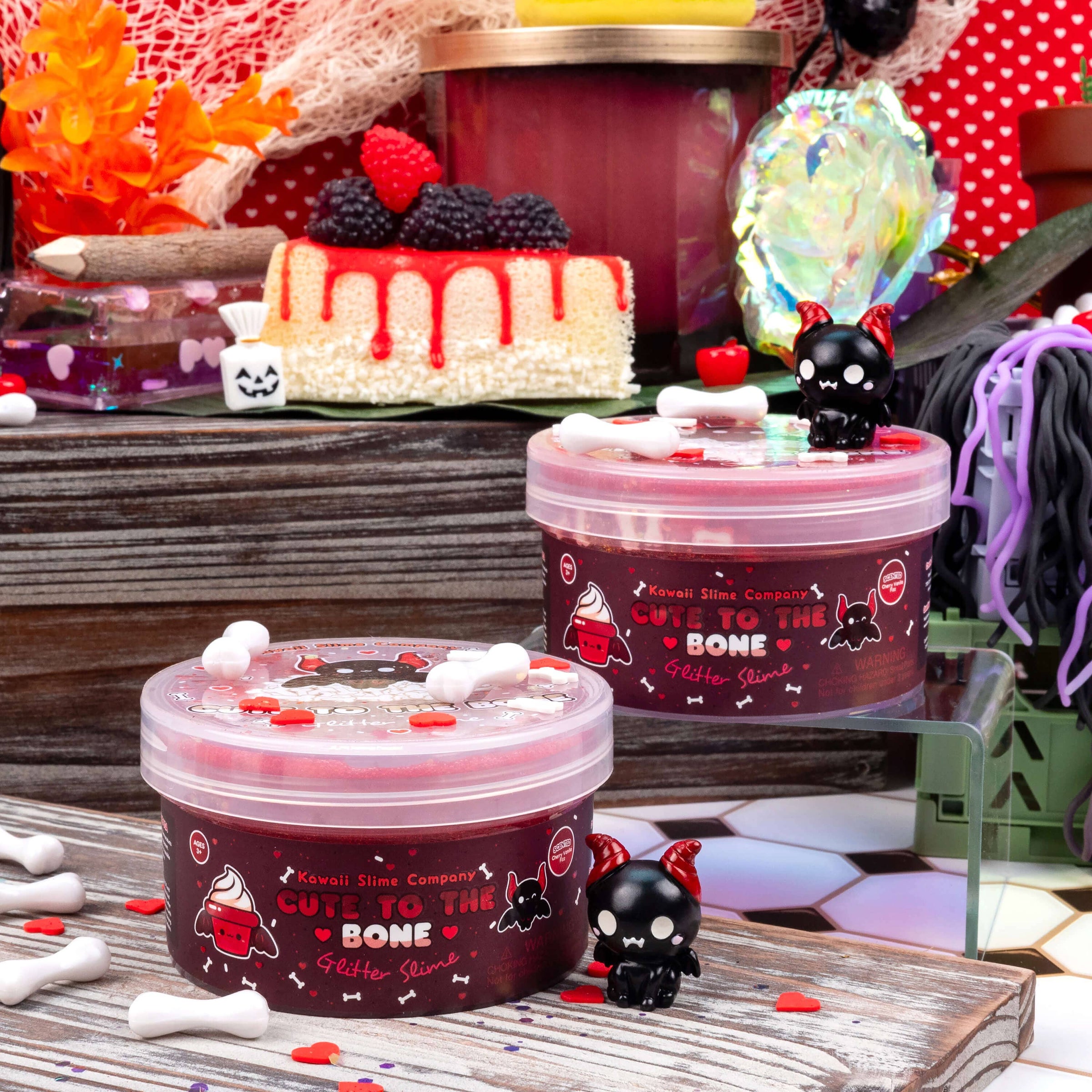 Kawaii Slime Company - Cute To The Bone Glitter Slime | Coco and Ro