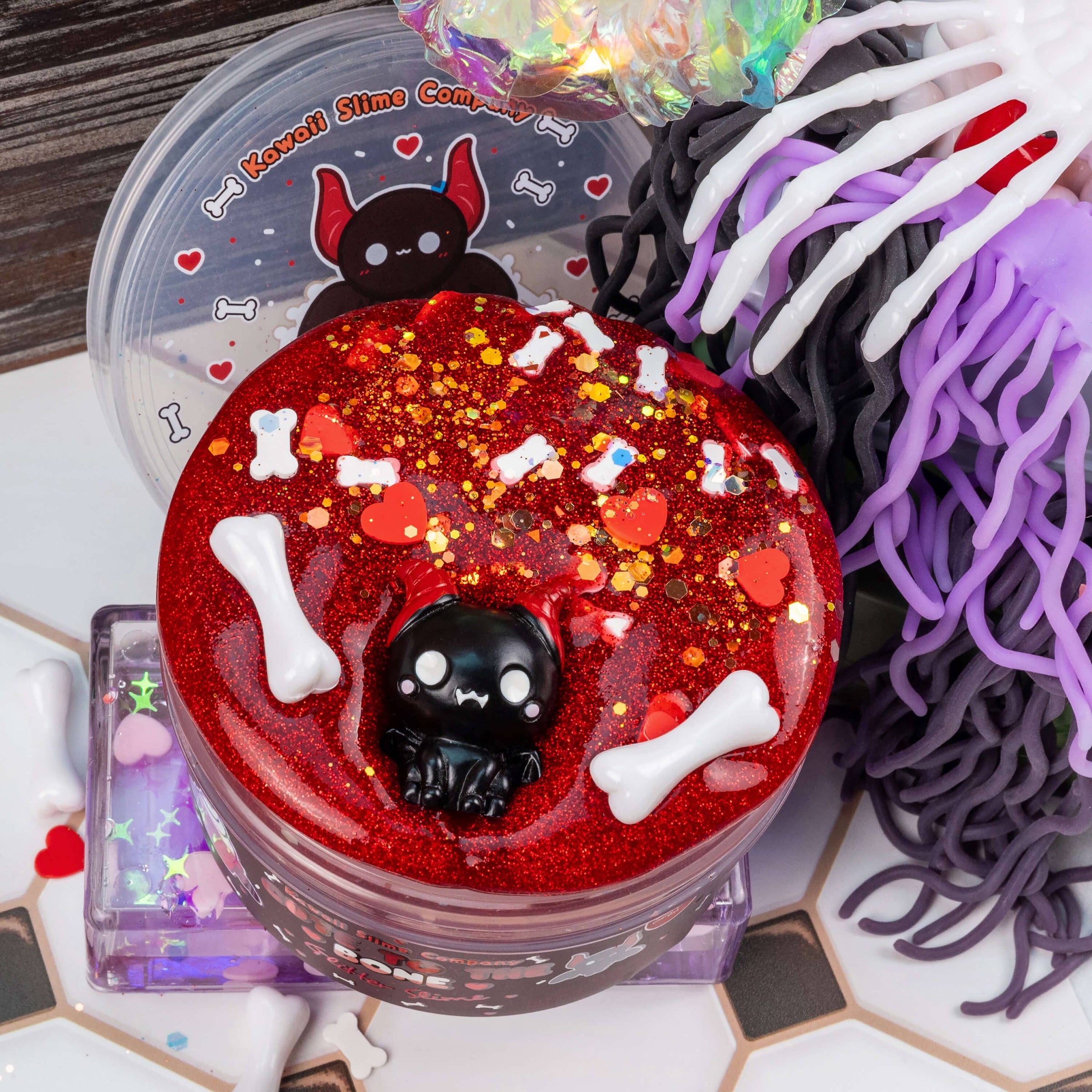 Kawaii Slime Company - Cute To The Bone Glitter Slime | Coco and Ro